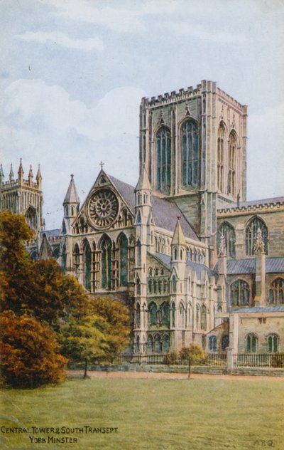 Central Tower and South Transept, York Minster by Alfred Robert Quinton